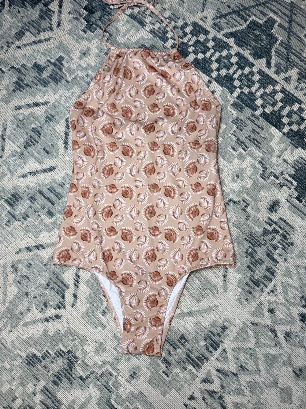 Verdelimon Size M • Brown Sea Shell One Piece Swimsuit.